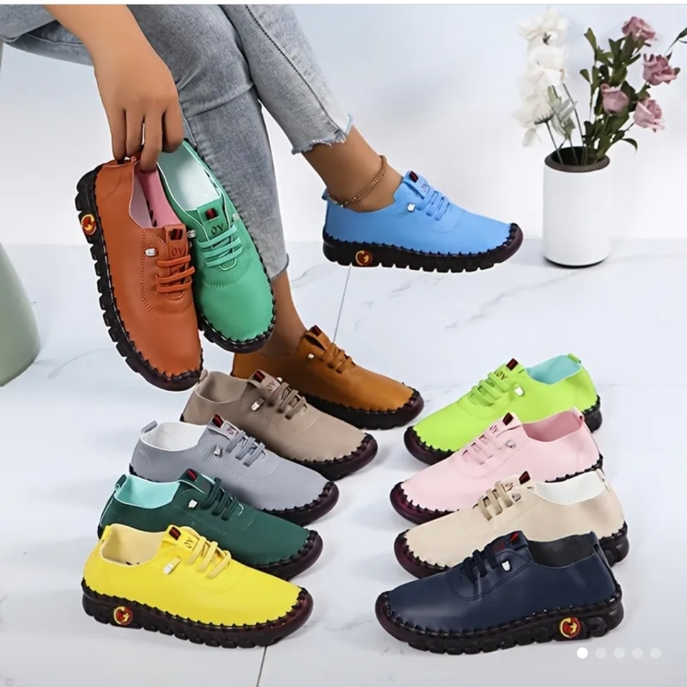 Colorful Grey Women's Casual Sneakers